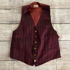 Vintage 30s 40s Saks Fifth Avenue Striped Vest